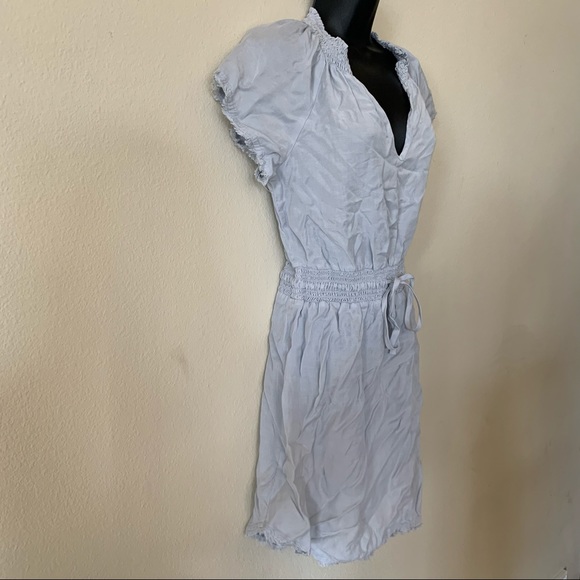 Cloth and Stone Smocked Tie Waist V Neck Dress - Picture 3 of 9
